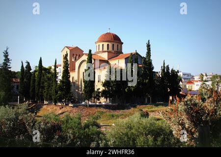L'église Holy Trinity près du cimetière Kerameikos à Athènes, Grèce Banque D'Images