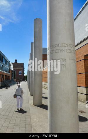 Rue des droits de l'homme à Nuremberg par Dani Karavan 1993 Banque D'Images