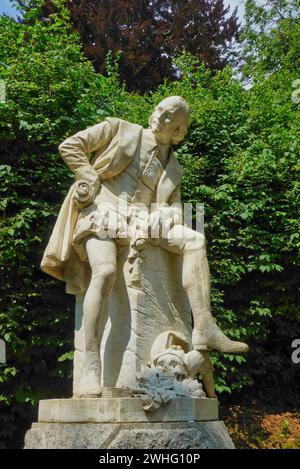 Monument à William Shakespeare dans le parc sur l'ILM à Weimar Banque D'Images