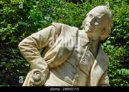 Monument à William Shakespeare dans le parc sur l'ILM à Weimar Banque D'Images