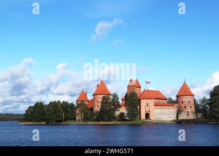 Le château d'eau Trakai en Lituanie, États baltes, europe Banque D'Images