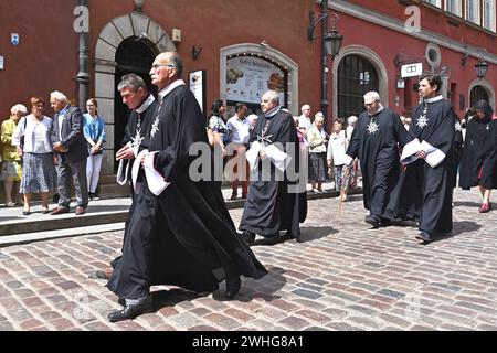 Célébration du corpus Christi, Pologne, Varsovie Banque D'Images