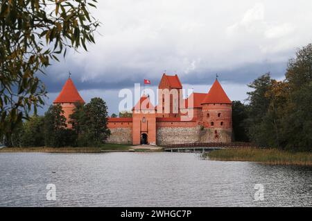 Le château d'eau Trakai en Lituanie, États baltes, europe Banque D'Images