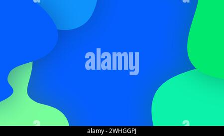 Papier ondulé coloré coupé formes fond abstrait Banque D'Images