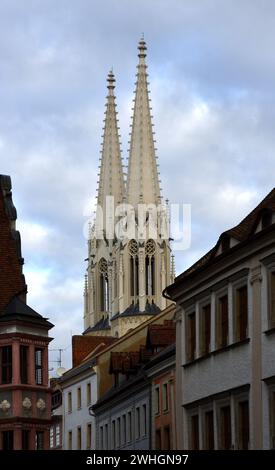 Église historique dans la vieille ville de Goerlitz, Saxe Banque D'Images