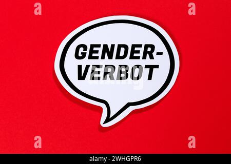 Genderverbot genre Verbot gendergerechte Sprache in Sprechblasen Kommunikation Konzept reden Stuttgart, Deutschland - 23. Januar 2024 : Genderverbot Gender Verbot gendergerechte Sprache in Sprechblasen Kommunikation Konzept reden in Stuttgart, Deutschland. *** Interdiction de genre interdiction de genre langage approprié dans les bulles de discours concept de communication Talk Stuttgart, Allemagne 23 janvier 2024 interdiction de genre interdiction de genre langage approprié dans les bulles de discours concept de communication Talk à Stuttgart, Allemagne Banque D'Images