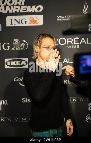 Sanremo,Italia,5 Febbraio 2024.Sanremo , 74° concours italien de la chanson - fotocall Party Radio Italia Banque D'Images