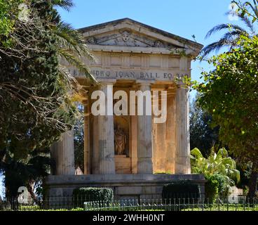 Lower Barrakka Garden à la Valette, la capitale de Malte Banque D'Images