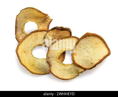 Chips fabriquées à partir de poires par séchage Banque D'Images