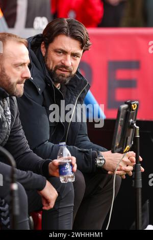 Southampton, Royaume-Uni. 10 février 2024. Russell Martin, entraîneur de Southampton, lors du Southampton FC contre Huddersfield Town AFC au St.Mary's Stadium, Southampton, Angleterre, Royaume-Uni le 10 février 2024 Credit : Every second Media/Alamy Live News Banque D'Images