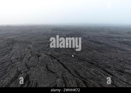 Une photo le long du sentier du Piton de la Fournaise à la Réunion Banque D'Images