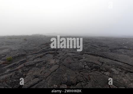 Une photo le long du sentier du Piton de la Fournaise à la Réunion Banque D'Images