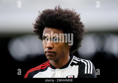 Fulham's Willian lors du match de premier League à Craven Cottage, Londres. Date de la photo : samedi 10 février 2024. Banque D'Images