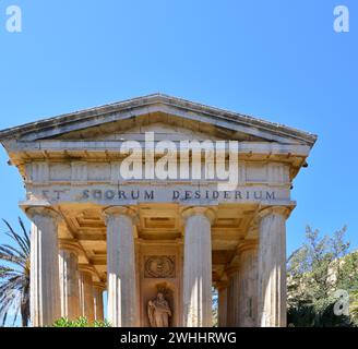 Lower Barrakka Garden dans la vieille ville de la Valette, la capitale de Malte Banque D'Images