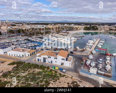 Port de ColÃ²nia de Sant Jordi Banque D'Images