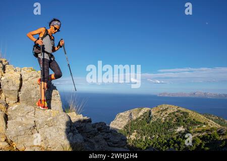 Senda del Puig de sa Talaia Banque D'Images