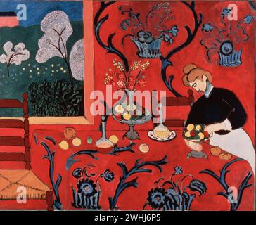 Matisse, Henri la Chambre Rouge (harmonie en Rouge) Banque D'Images