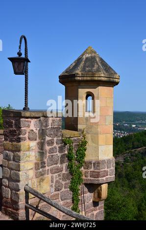 Château historique Wartburg près de la ville Eisenach, Thuringe Banque D'Images