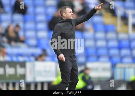 Reading, Angleterre. 10 février 2024. Nathan Jones, le manager de Charlton Athletic, lors du match entre Reading FC et Charlton Athletic lors du Sky Bet EFL League One. Kyle Andrews/Alamy Live News Banque D'Images