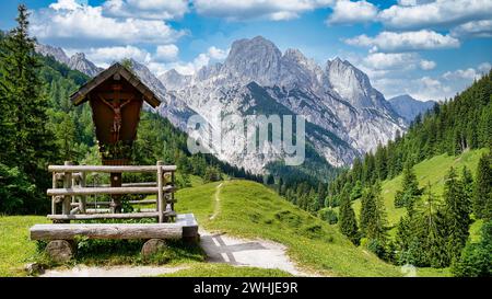 Impressionnant paysage de montagne dans le Klausbachtal près de Ramsau (Berchtesgaden) Banque D'Images