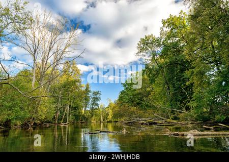 Krutynia en Masurie en Pologne Banque D'Images