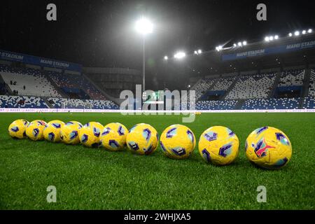 Reggio Emilia, Italie. 10 février 2024. Foto Massimo Paolone/LaPresse 10 Febbraio 2024 - Reggio Emilia, Italia - sport, calcio - Sassuolo vs Torino - Campionato Italiano di calcio Serie A TIM 2023/2024 - Nella foto : panoramica stadio Mapei crédit : LaPresse/Alamy Live News Banque D'Images