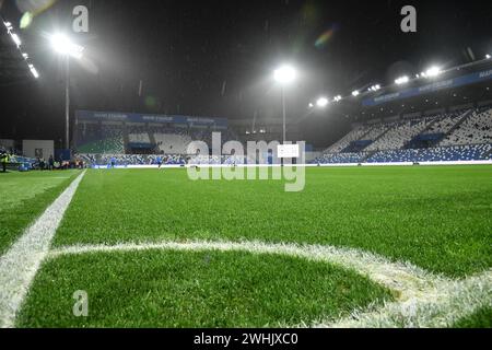 Reggio Emilia, Italie. 10 février 2024. Foto Massimo Paolone/LaPresse 10 Febbraio 2024 - Reggio Emilia, Italia - sport, calcio - Sassuolo vs Torino - Campionato Italiano di calcio Serie A TIM 2023/2024 - Nella foto : panoramica stadio Mapei crédit : LaPresse/Alamy Live News Banque D'Images