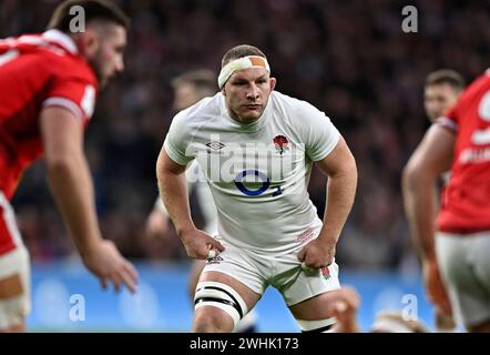 Twickenham, Royaume-Uni. 10 février 2024. Angleterre V pays de Galles, Guinness 6 Nations. Stade de Twickenham. Twickenham. Sam Underhill (Angleterre) lors du match de rugby Angleterre V pays de Galles dans les Guinness 6 Nations. Crédit : Sport in Pictures/Alamy Live News Banque D'Images