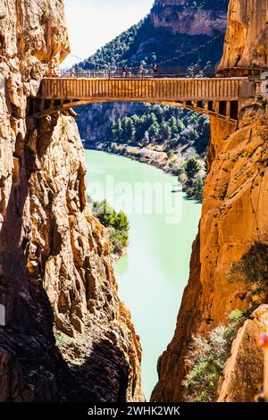 Caminito Del Rey Trail en Andalousie Banque D'Images