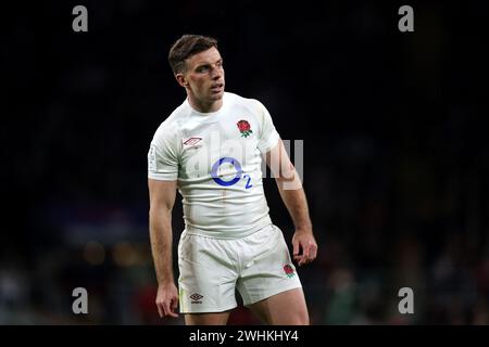 Londres, Angleterre. 10 février 2024. George Ford de l'Angleterre lors du match Guinness 6 Nations entre l'Angleterre et le pays de Galles. Crédit : Ben Whitley/Alamy Live News Banque D'Images