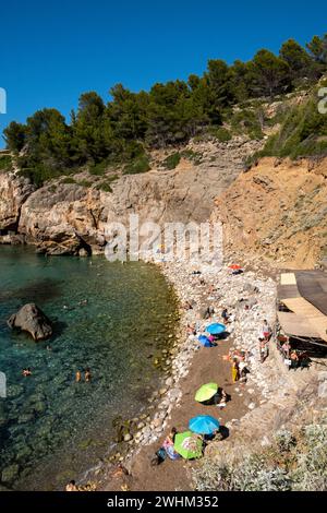 Cala de Deia Banque D'Images