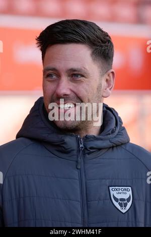 Blackpool, Royaume-Uni. 31 août 2023. Le manager des Buckingham d'Oxford United avant le match de Sky Bet League 1 Blackpool vs Oxford United à Bloomfield Road, Blackpool, Royaume-Uni, le 10 février 2024 (photo Steve Flynn/News images) à Blackpool, Royaume-Uni le 31/08/2023. (Photo par Steve Flynn/News images/SIPA USA) crédit : SIPA USA/Alamy Live News Banque D'Images
