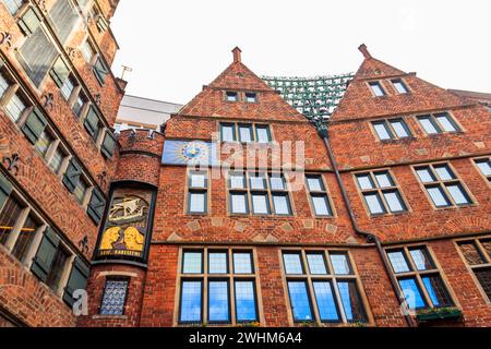 Glockenspiel House (maison avec la sonnerie des cloches) à Brême, Allemagne Banque D'Images