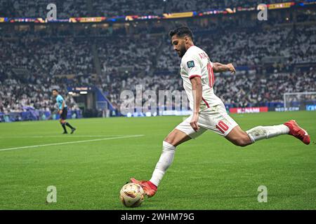 LUSAIL, Qatar. 10 février 2024. Finale de LA COUPE D'ASIE DE l'AFC QATAR 2023 entre la Jordanie et le Qatar au STADE LUSAIL. Crédit : Meng Gao/Alamy Live News Banque D'Images