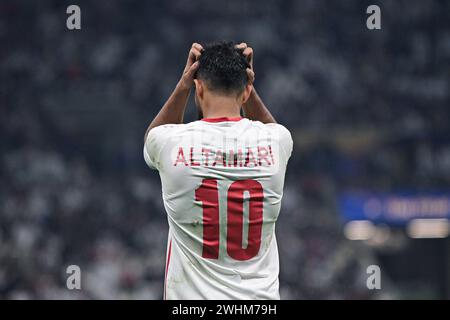 LUSAIL, Qatar. 10 février 2024. Finale de LA COUPE D'ASIE DE l'AFC QATAR 2023 entre la Jordanie et le Qatar au STADE LUSAIL. Crédit : Meng Gao/Alamy Live News Banque D'Images