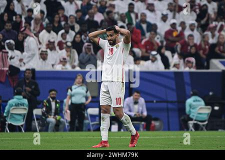 LUSAIL, Qatar. 10 février 2024. Finale de LA COUPE D'ASIE DE l'AFC QATAR 2023 entre la Jordanie et le Qatar au STADE LUSAIL. Crédit : Meng Gao/Alamy Live News Banque D'Images