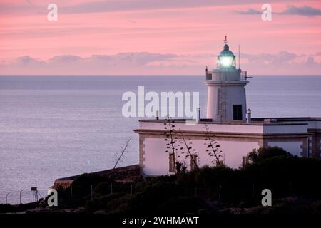 Phare du Cap Blanc construit en 1862 Banque D'Images