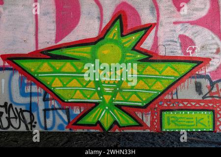 Graffiti (Street art) à Albuquerque, Nouveau-Mexique Banque D'Images