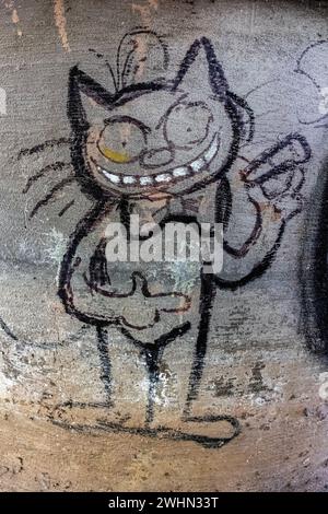 Graffiti (Street art) à Albuquerque, Nouveau-Mexique Banque D'Images