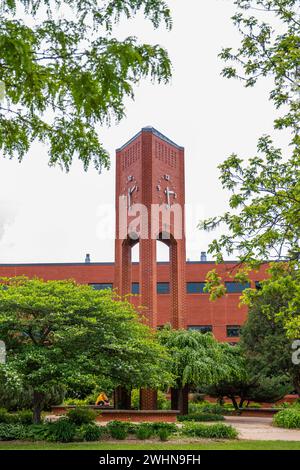 Une université publique complète à River Falls, Wisconsin Banque D'Images