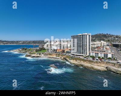 Vue aérienne de la ville de la Jolla et de la plage. San Diego Californie Banque D'Images