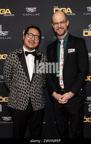 Beverly Hills, États-Unis. 10 février 2024. Les Daniels assistent aux arrivées de la 76e édition annuelle des DGA Awards au Beverly Hilton Hotel à Los Angeles, CA, le 10 février 2024. (Photo de Corine Solberg/SipaUSA) crédit : Sipa USA/Alamy Live News Banque D'Images