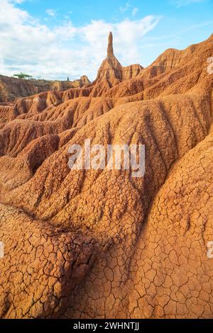 Formations rocheuses bizarres dans le désert de Tatacoa, Colombie Banque D'Images