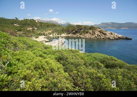 Puerto de es LladÃ³.Parque Natural de sa Dragonera.Andratx.Ponent.Mallorca.Baleares.EspaÃ±a. Banque D'Images