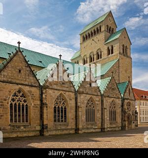 Prog Cathédrale Marie, site du patrimoine mondial de l'UNESCO, Hildesheim, basse-Saxe, Allemagne, Europe Banque D'Images