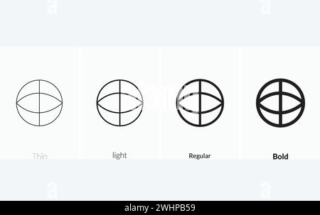 icône du terrain de basket-ball. Conception mince, légère régulière et de style gras isolée sur fond blanc. Illustration de Vecteur