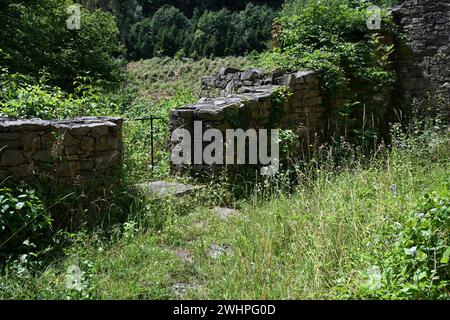 Ruine du château de l'église Gossam, Autriche Banque D'Images