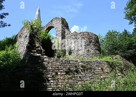 Ruine du château de l'église Gossam, Autriche Banque D'Images