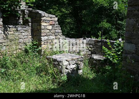 Ruine du château de l'église Gossam, Autriche Banque D'Images