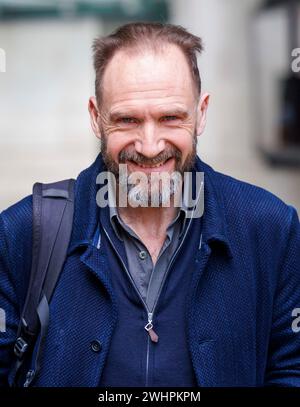 Londres, Royaume-Uni. 11 février 2024. Ralph Fiennes, acteur et producteur de films, à TGHE BBC pour dimanche avec Laura Kuenssberg. Crédit : Karl Black/Alamy Live News Banque D'Images